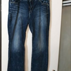 Silver slim bootcut jeans